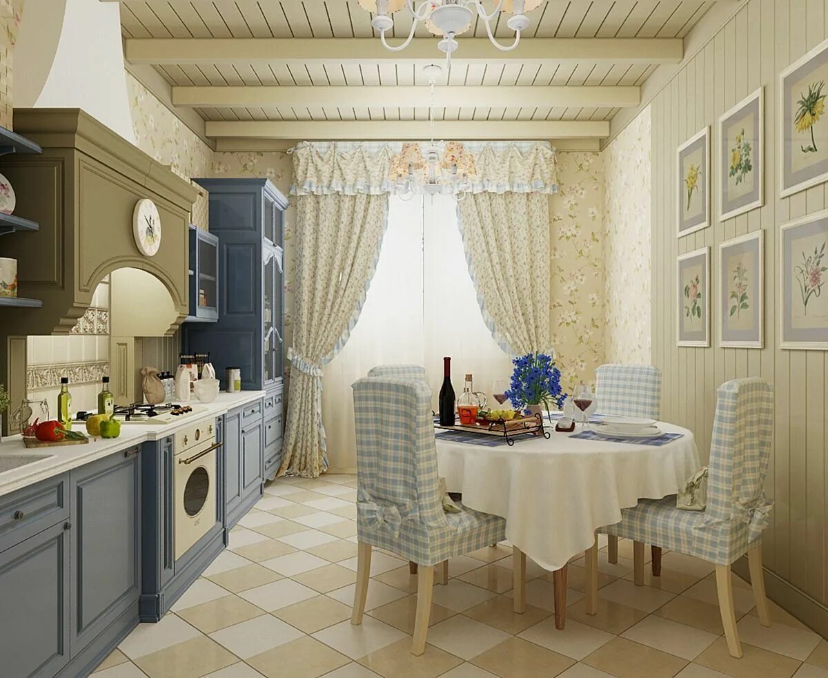 Кухня Прованс - дизайн интерьера от PlazaReal в #VREGION_WHERE#