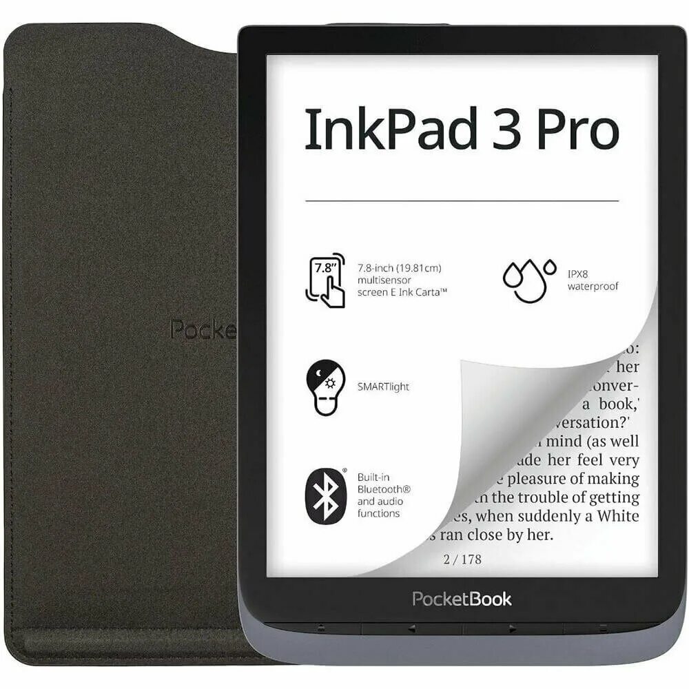 POCKETBOOK 740 Inkpad 3 Pro. POCKETBOOK 740 Pro. 7.8" Электронная книга POCKETBOOK 740 Pro / Inkpad 3 Pro 1872x1404, e-Ink, серый. Книга POCKETBOOK 740 Pro. Pocketbook inkpad 3 pro