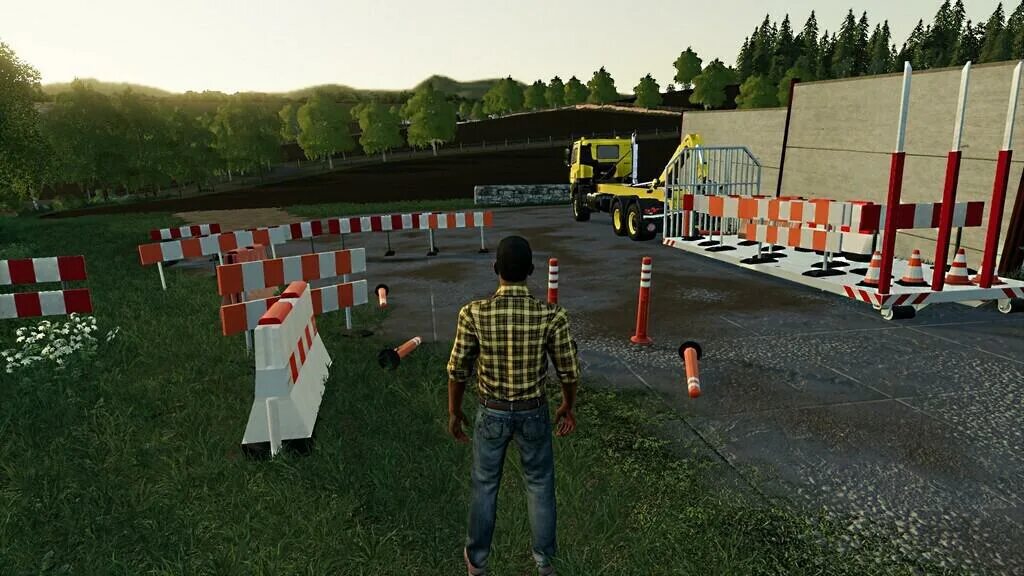 Фс трафик мод. Дорожные знаки farming simulator 19. светофор для фс 17. фс 19 трафик. светофор для fs2017.