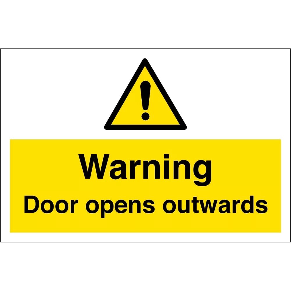Marking the open. Warning Door. Caution Construction site. Warning Construction site. Warning sign.