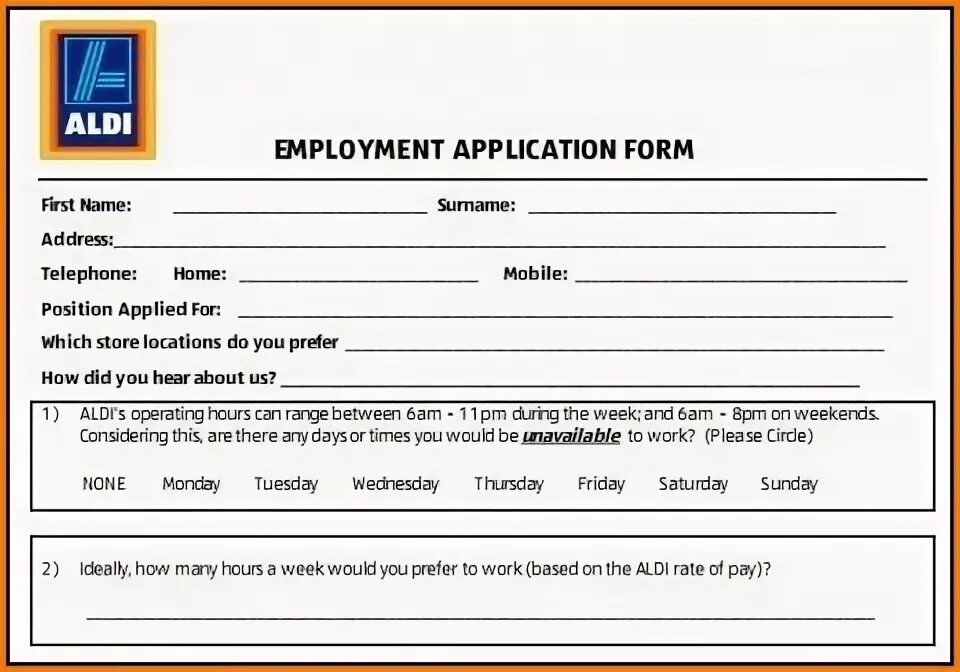 Position applied for