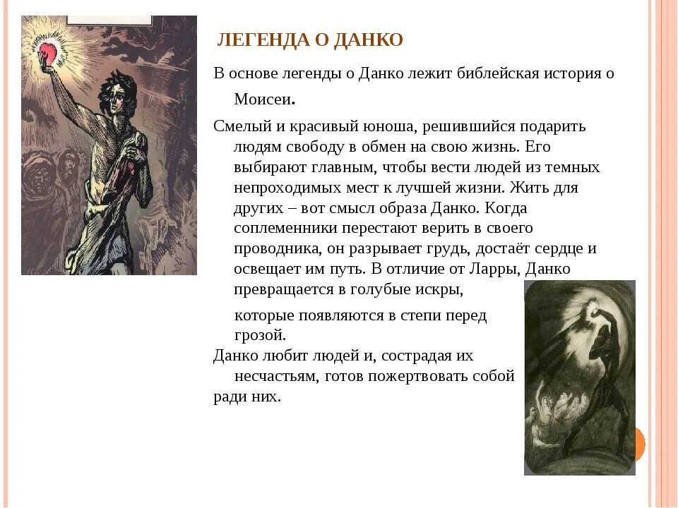 Данко краткое содержание 7 класс