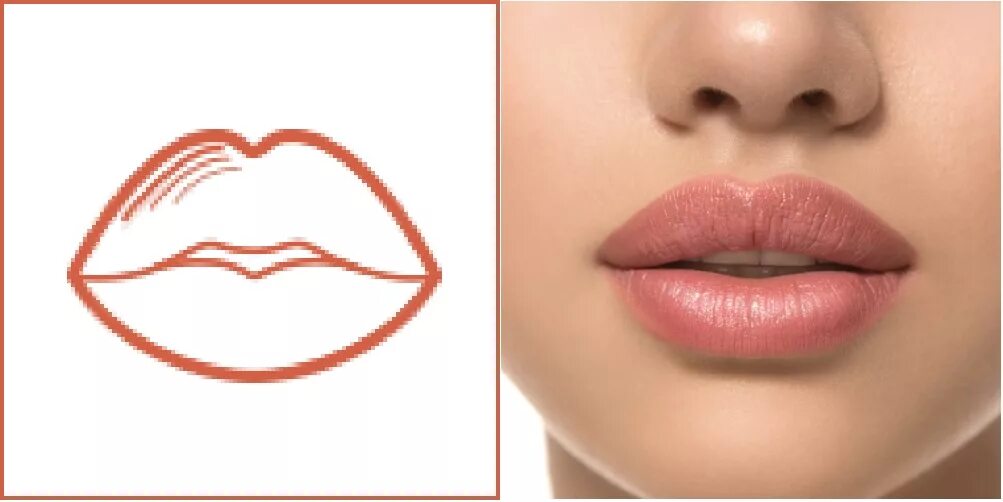 Перманентный макияж губ. Макияж губ с контуром. Контур губ. Обводка губ.