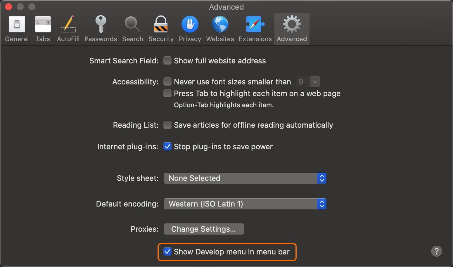 Show develop. Прокси сафари. Show develop menu in menu Bar. Сафари инструменты разработчика. Menu Development.