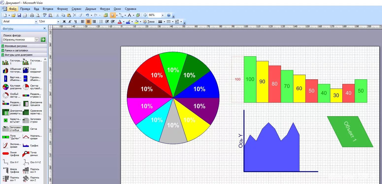 Microsoft Visio диаграммы. MS Visio диаграммы. Графики и диаграммы. Деловая Графика.