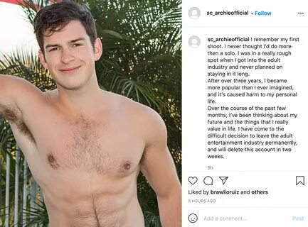 Sean Cody’s Archie Announces Retirement