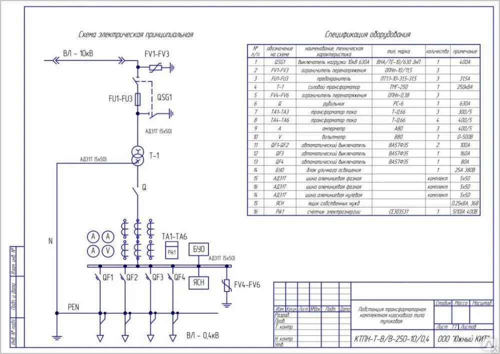 Однолинейная схема распределительного устройства 10 кв. Схема 0,4 кв для многоквартирного дома. Схема однотрансформаторной подстанции 10кв. Схема распределительного шкафа 380в. 4 кв.