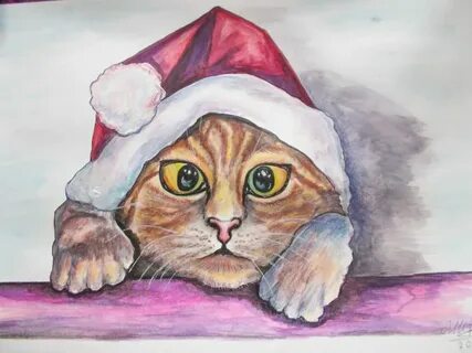 Год кота нарисовать