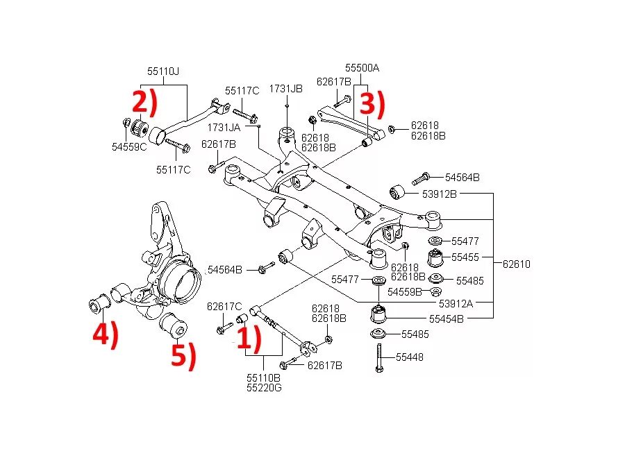 задний сайлентблок переднего рычага мерседес мл 164. сайлентблоки задней подвески киа спортейдж 2 полный привод. задняя подвеска додж калибр 2.