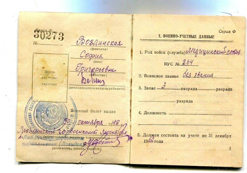 Контракт на военную службу офицеров запаса