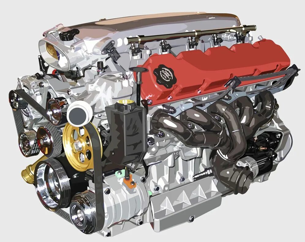 В 8 сколько цилиндров. Двигатель dodge Viper v10. Dodge Viper v10 engine. Додж Вайпер двигатель 8.3. V10 Viper двигатель.