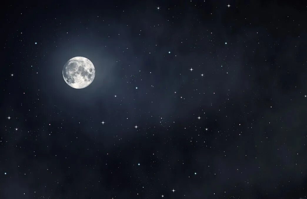 Звездное лунное небо. Ночное небо со звездами и луной. Лунная Звездная ночь. Темное небо с луной. Ночи серых дней короче