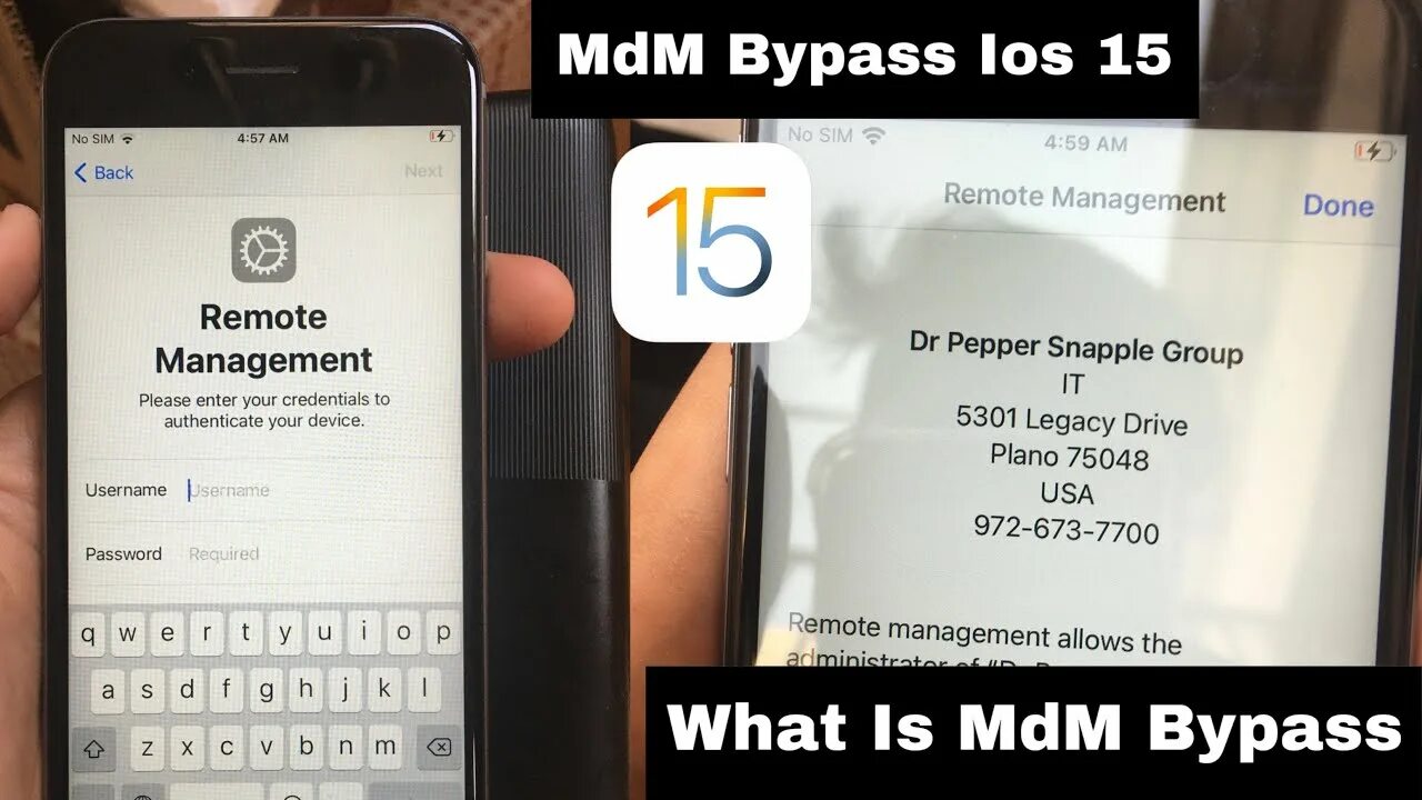 Mdm remove. Mdm remove