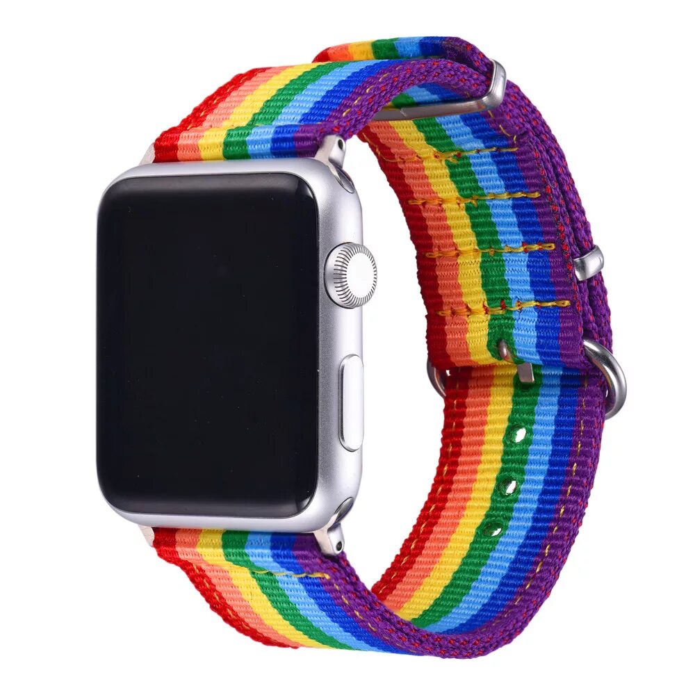 Ремешок apple watch отзывы. Ремешок для Apple watch Pride. Ремешок Радуга для Apple watch 44mm. Ремешок эпл вотч Прайд.
