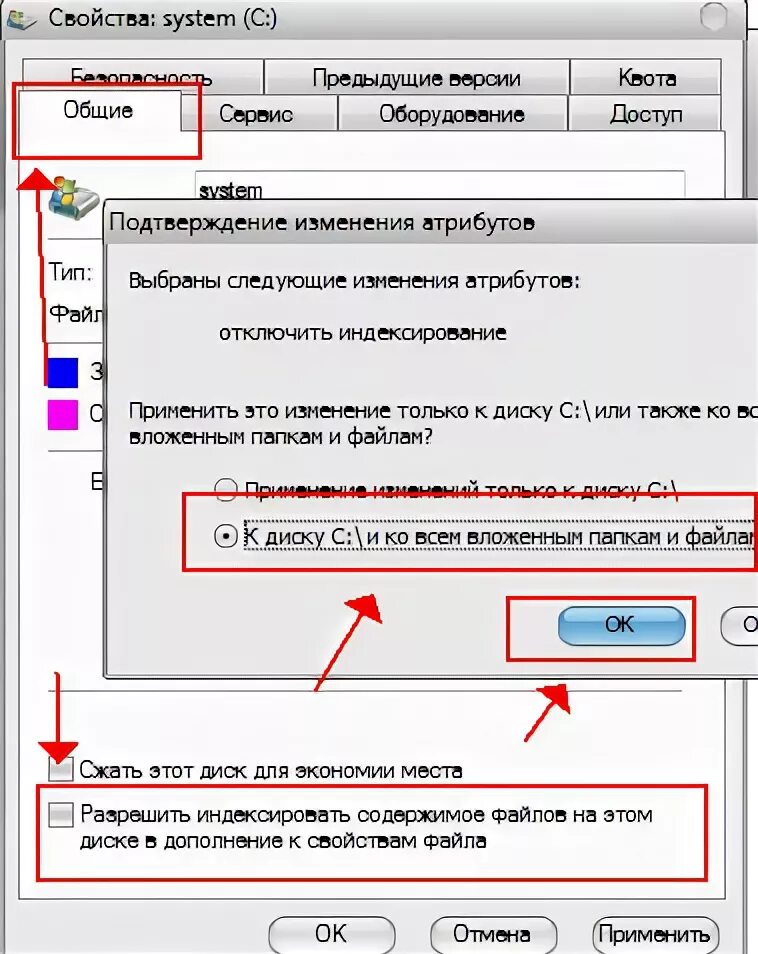 Разрешить индексировать содержимое