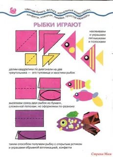 Аппликация рыбка занятие
