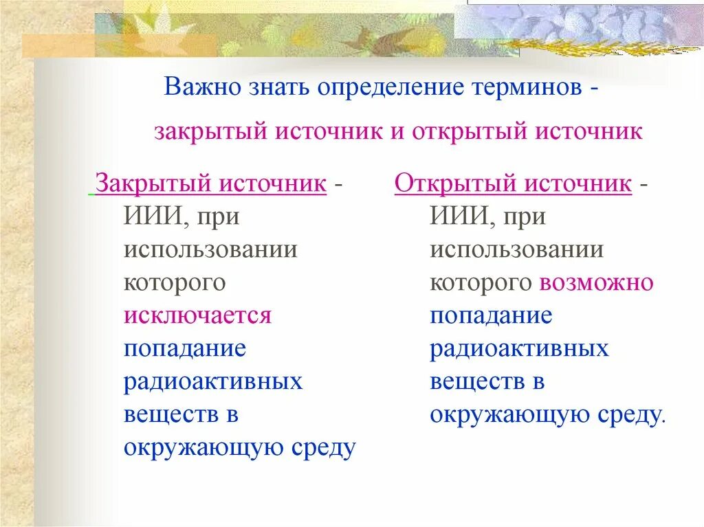 Определения знать