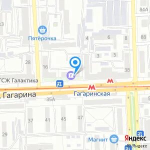 Карта самары гагарина