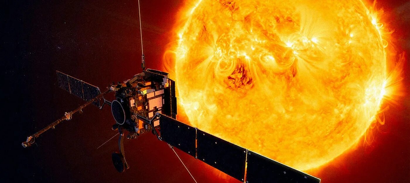 На какую сторону света запускают космические. Зонд Солар Орбитер. Solar Orbiter космический аппарат. Solar Orbiter Солнечный аппарат. Снимок солнца Solar Orbiter.