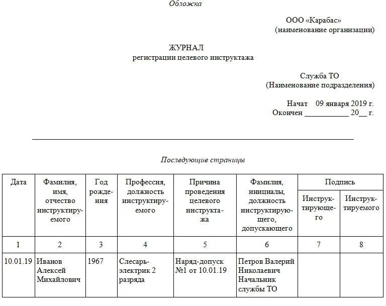 Охрана труда журналы какие должны быть. Журнал регистрации целевого инструктажа пример заполнения. Журнал целевого инструктажа по охране труда. Образец заполнения журнала по охране труда. Пример заполнения журнала целевого инструктажа по охране труда.