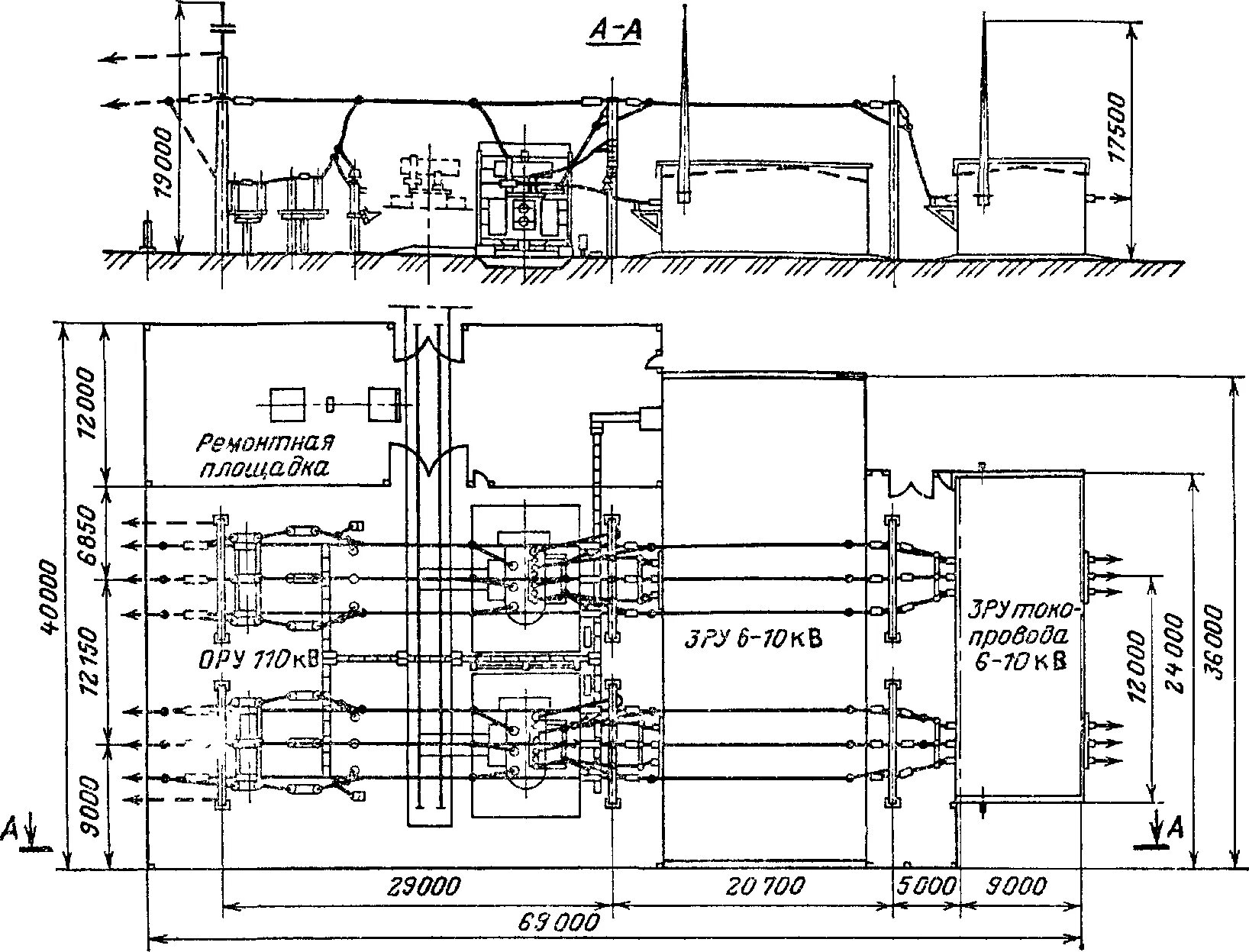 Расположение подстанции. Схема открытого распределительного устройства 110кв.. Схема открытого распределительного устройства подстанции. Схема распределительного устройства 35 кв. Схема понизительной подстанции 110/10 кв.