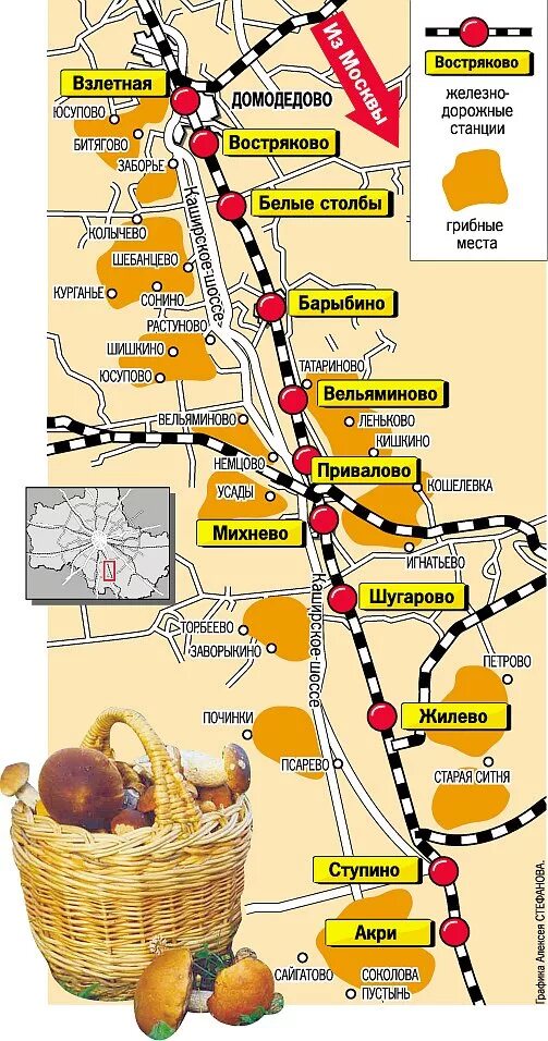 Где в подмосковье собирают. Карта грибных мест Подмосковья Горьковское направление. Грибы на карте Московской области. Карта грибных мест Подмосковья Ярославское направление. Карта грибов Подмосковья.