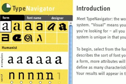Font identifier