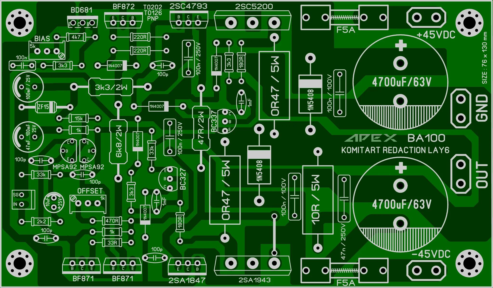 Ба 100. Apex ba-100 PCB + lay. Lay6. Усилитель Apex схема. Nikitin усилитель lay.