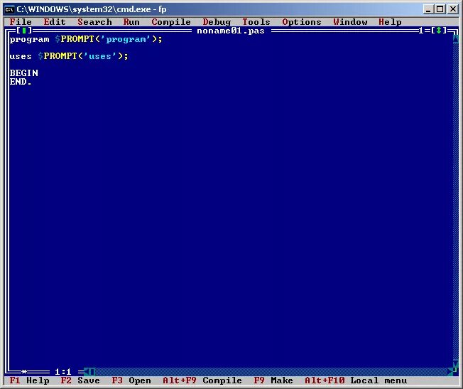 Компилятор Паскаль. Игры на Паскале. Pascal gaming