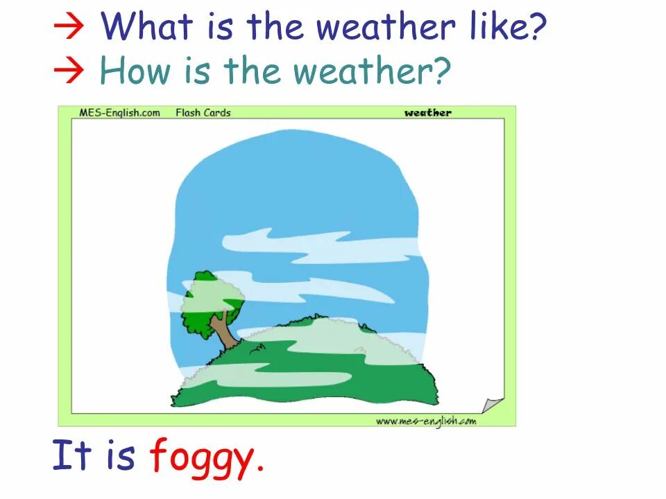 The weather is foggy. Foggy flashcards. foggy flashcard. foggy weather for kids. weather flashcards foggy.