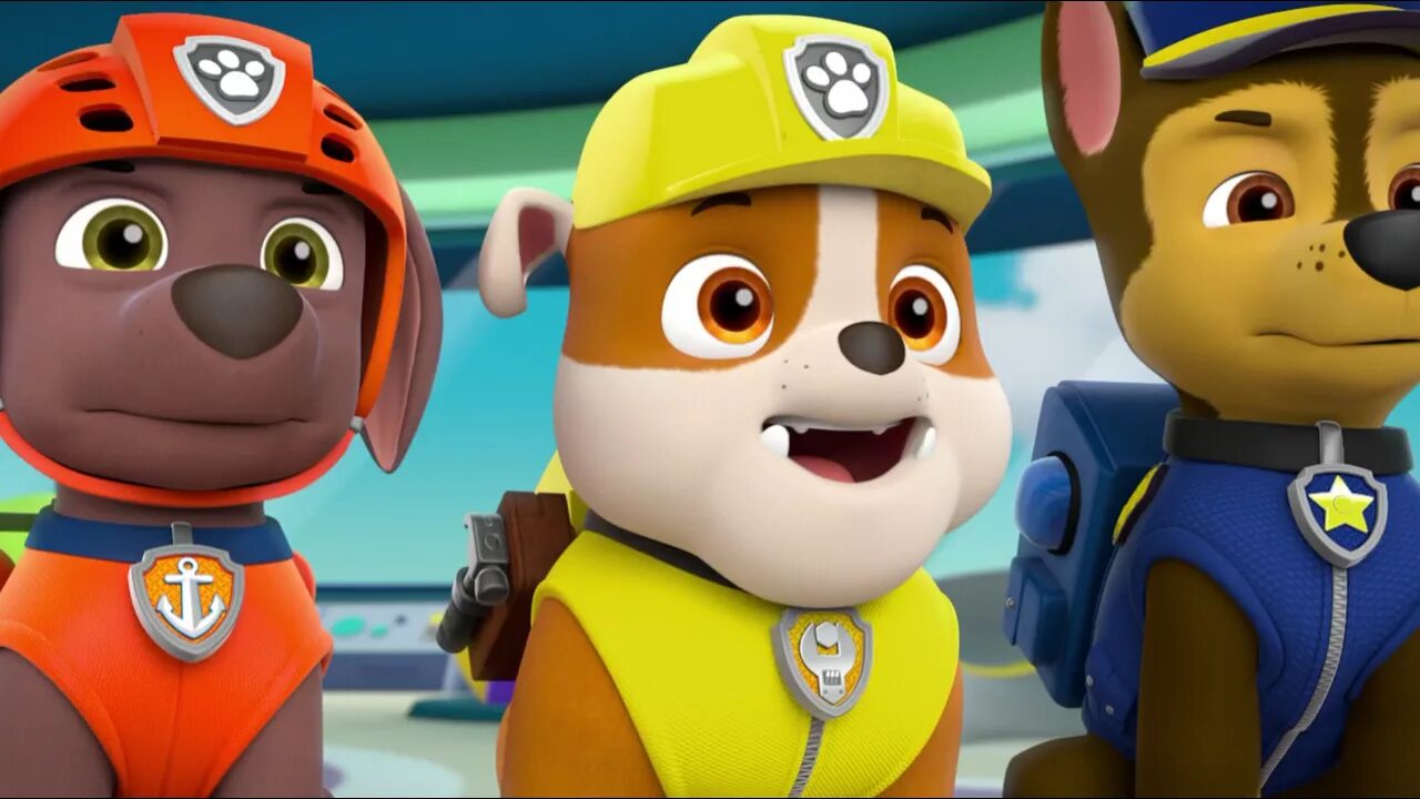 Paw Patrol 3. Щенячий патруль Rubble. Крепыш и Скай Щенячий патруль. Крепыш и команда 1