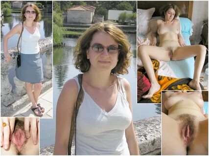 Amateur, Homemade, MILF, exposed, tits, pussy, hairy, open legs, outdoors, ...