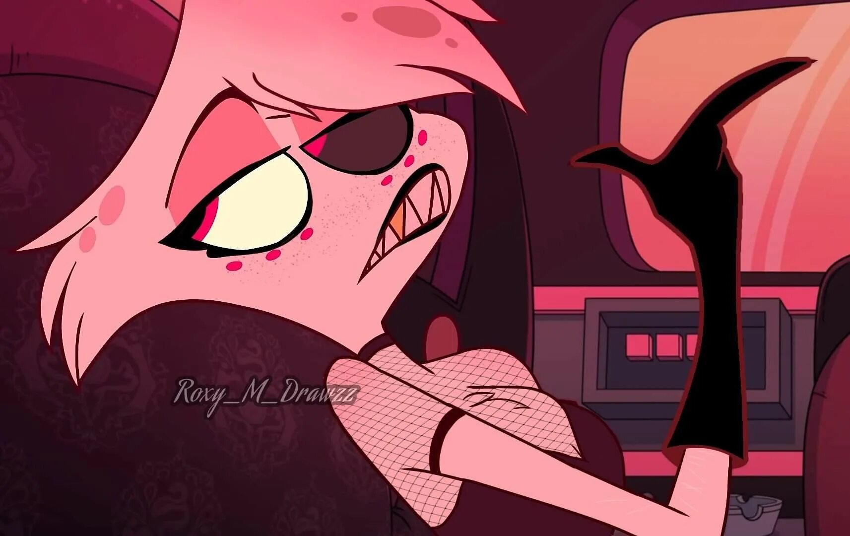 отель хазбин. Hazbin hotel обои на пк. Angel dust hazbin hotel new. Angel dust hazbin hotel. Ready for this hazbin hotel.