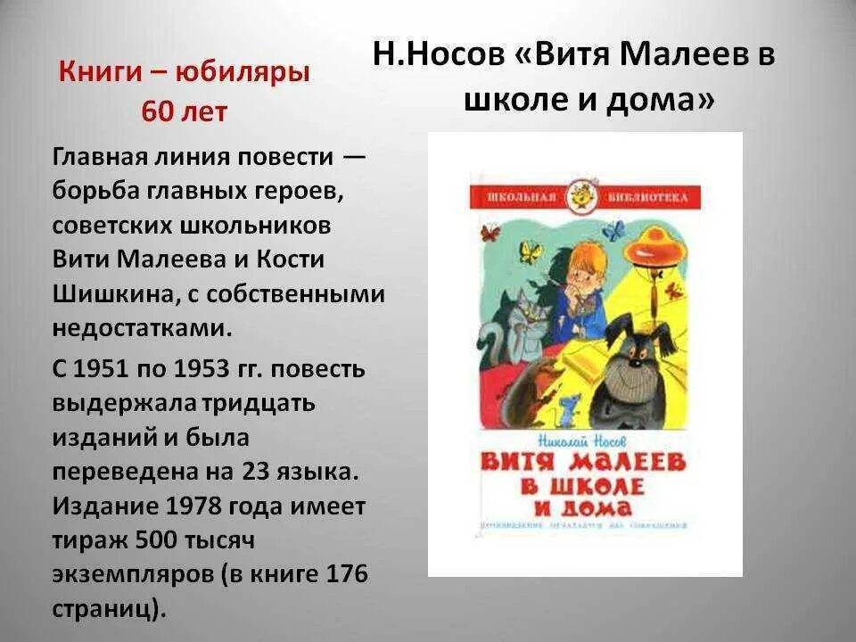 Произведение носова пересказ. Жанр произведения Витя Малеев в школе и дома. Книга Витя Малеев в школе и дома герои. Н Н Носов Витя Малеев в школе и дома. Рассказ Носова Витя Малеев в школе и дома.