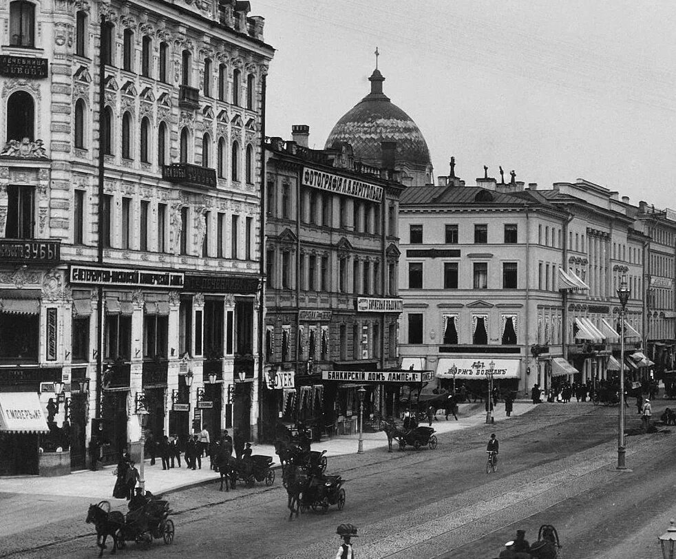 Ансамбль Невского проспекта в 19 веке.