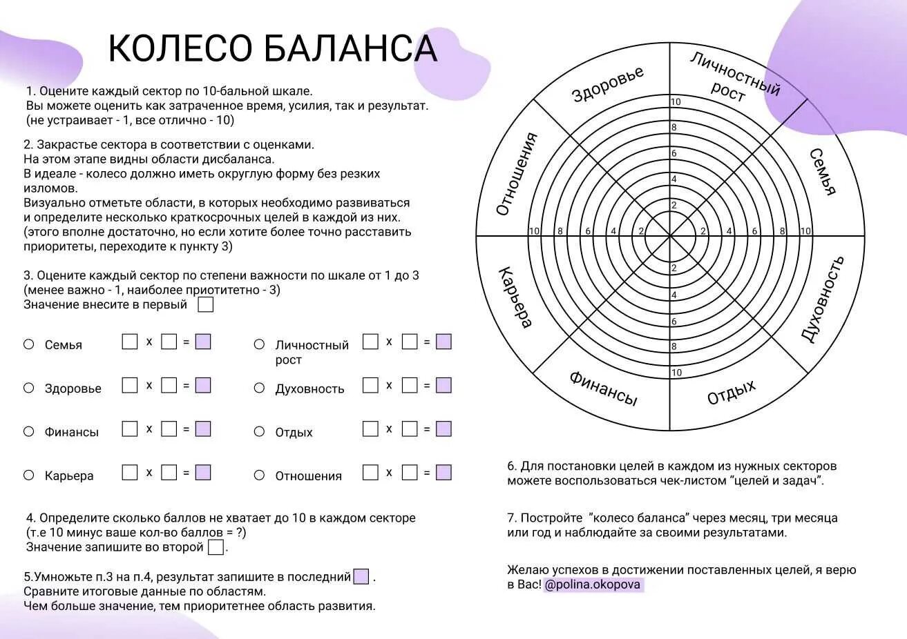 Сколько секторов в мире. Колесо баланса планер. Пример заполненного колеса баланса. КЖБ колесо жизненного баланса. Колесо жизненного баланса Блиновской.