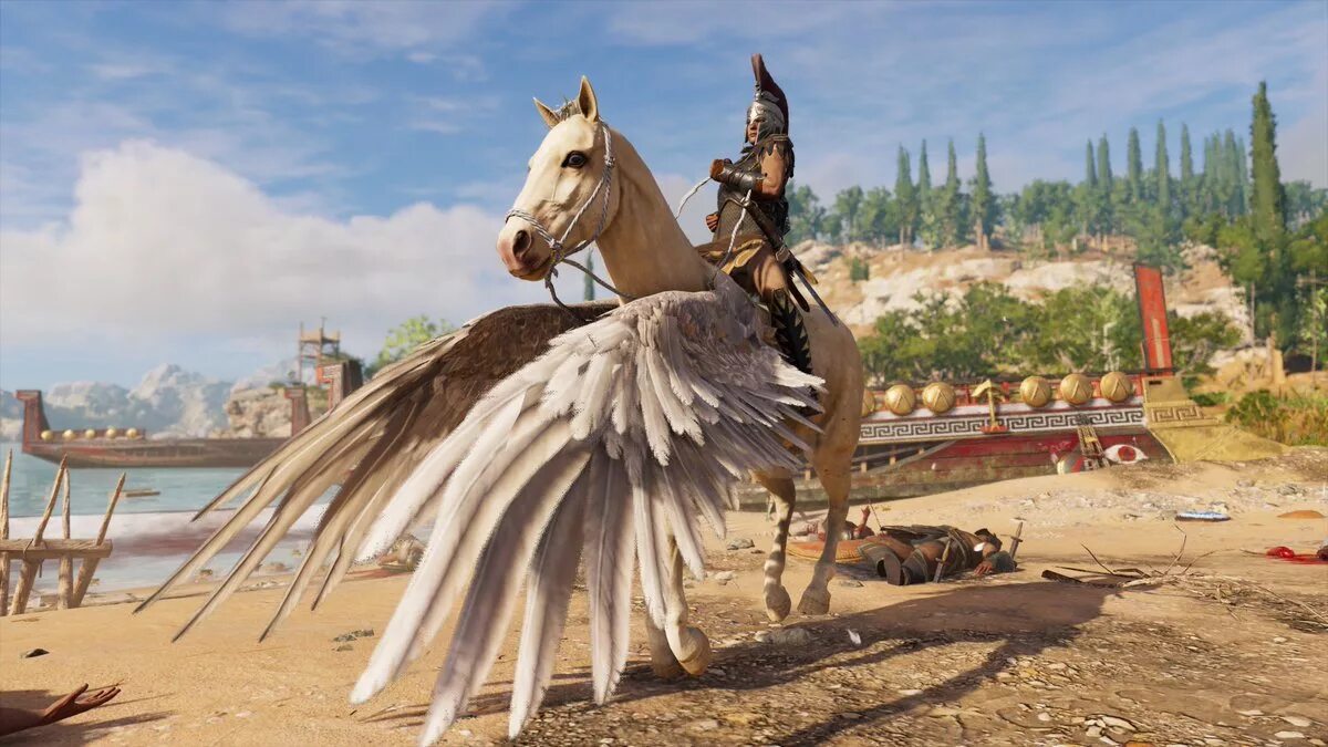 Животные легендарные ассасин. Assassin's Creed Odyssey геймплей. Доспехи Пегас Assassins Creed Odyssey. Assassins Creed Odyssey лошади. Ассасин Крид Одиссея лошади.