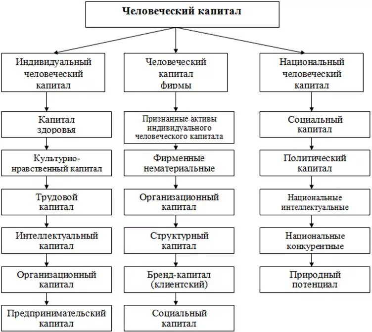 Составить человеческий капитал