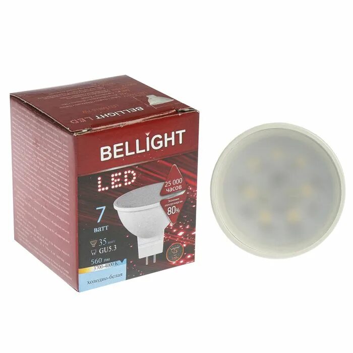 Лампа светодиодная bellight. Bellight 4w 4000k gu5.3. 7вт gu 5,3 4000к 560лм 220в. Лампа диодная mr16 7вт gu5.3 4000к 560лм Эра Red line. Лампа светодиодная 7вт gu5.3 4000к.