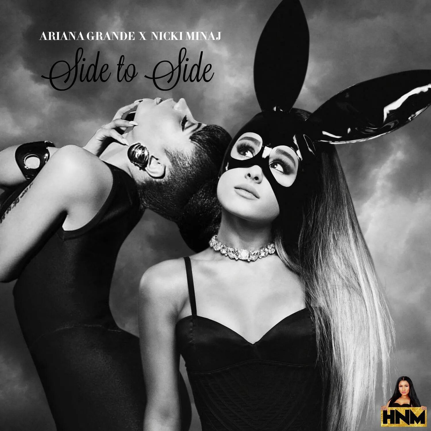 Yes and ariana текст. Side to Side обложка. Nicki Minaj feat.Ariana grande.