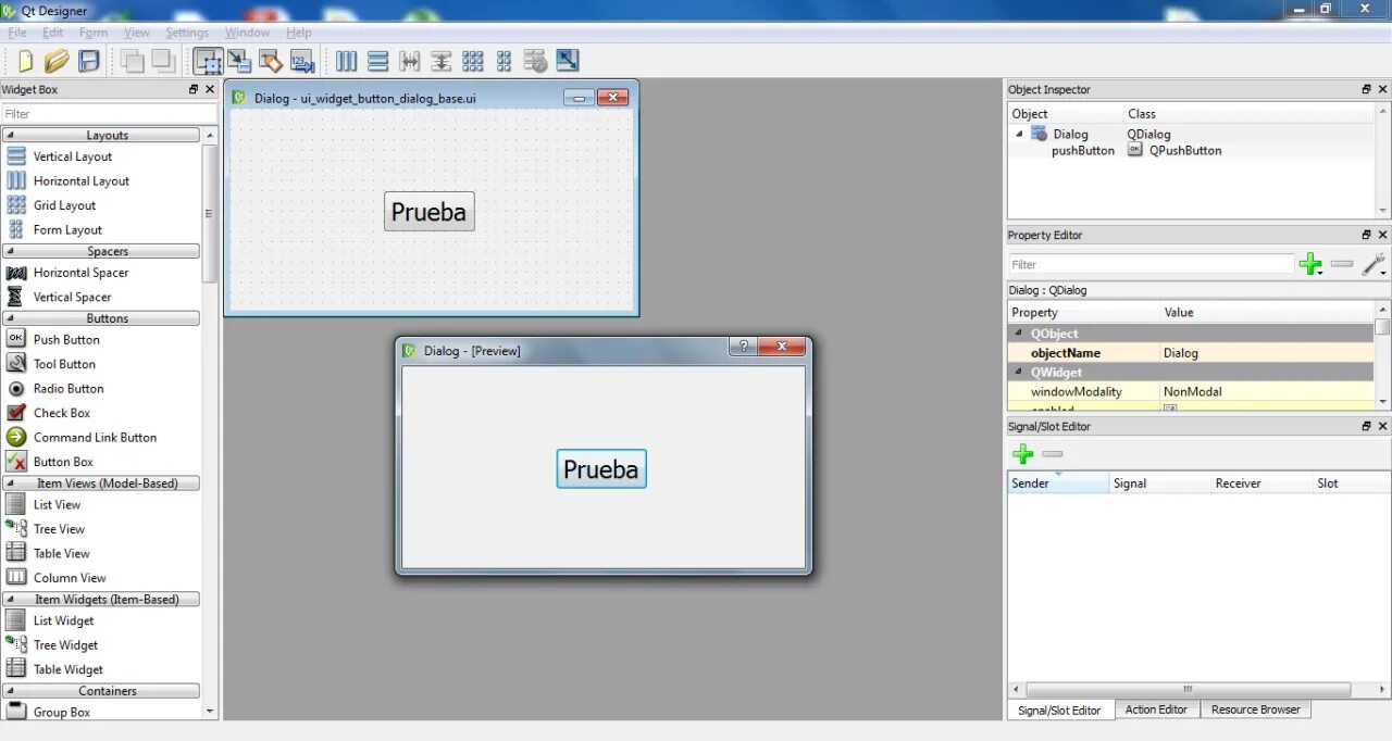 Qt qdialog