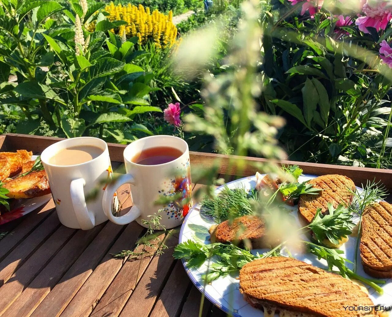 Чайная церемония в парке галицкого. Завтрак на природе. Завтрак на веранде. Уютные Завтраки. Чашечка чая на природе.