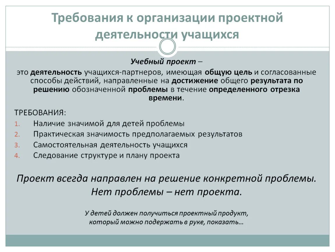 Как организовать проектную деятельность учащихся