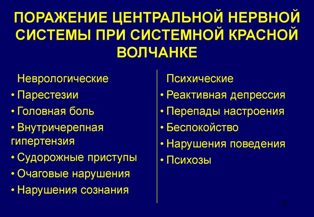 Симптомы поражения центральной. Поражение центральной нервной системы. Поражение центральной нервной системы симптомы. Поражение ЦНС при системной красной волчанке. Поражение нервной системы при системной красной волчанке.