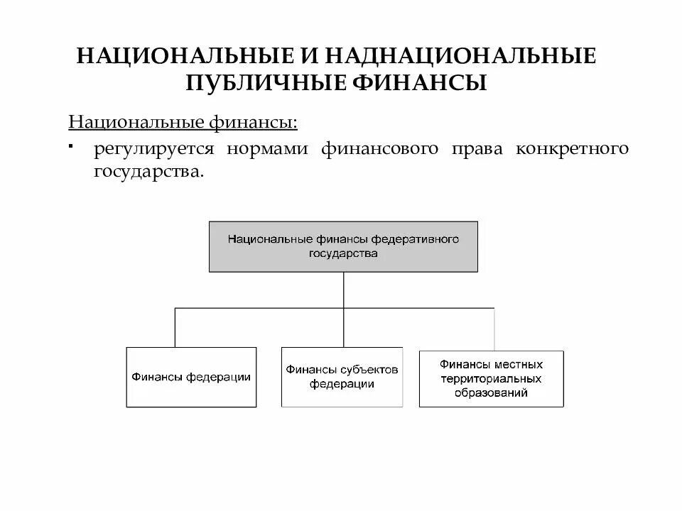 Национальная финансово правовая