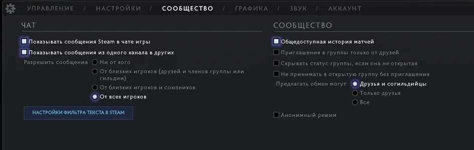 Общедоступная история матчей. Общедоступная история матчей дота 2. Отключить цензуру в доте. Общедоступная история матчей как включить. Как убрать цензуру в чате