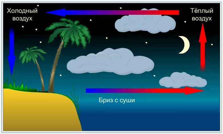 Конвекция Бриз ночной и дневной. Конвекция в природе. Конвекция Бриз. Ветры конвекция в природе.