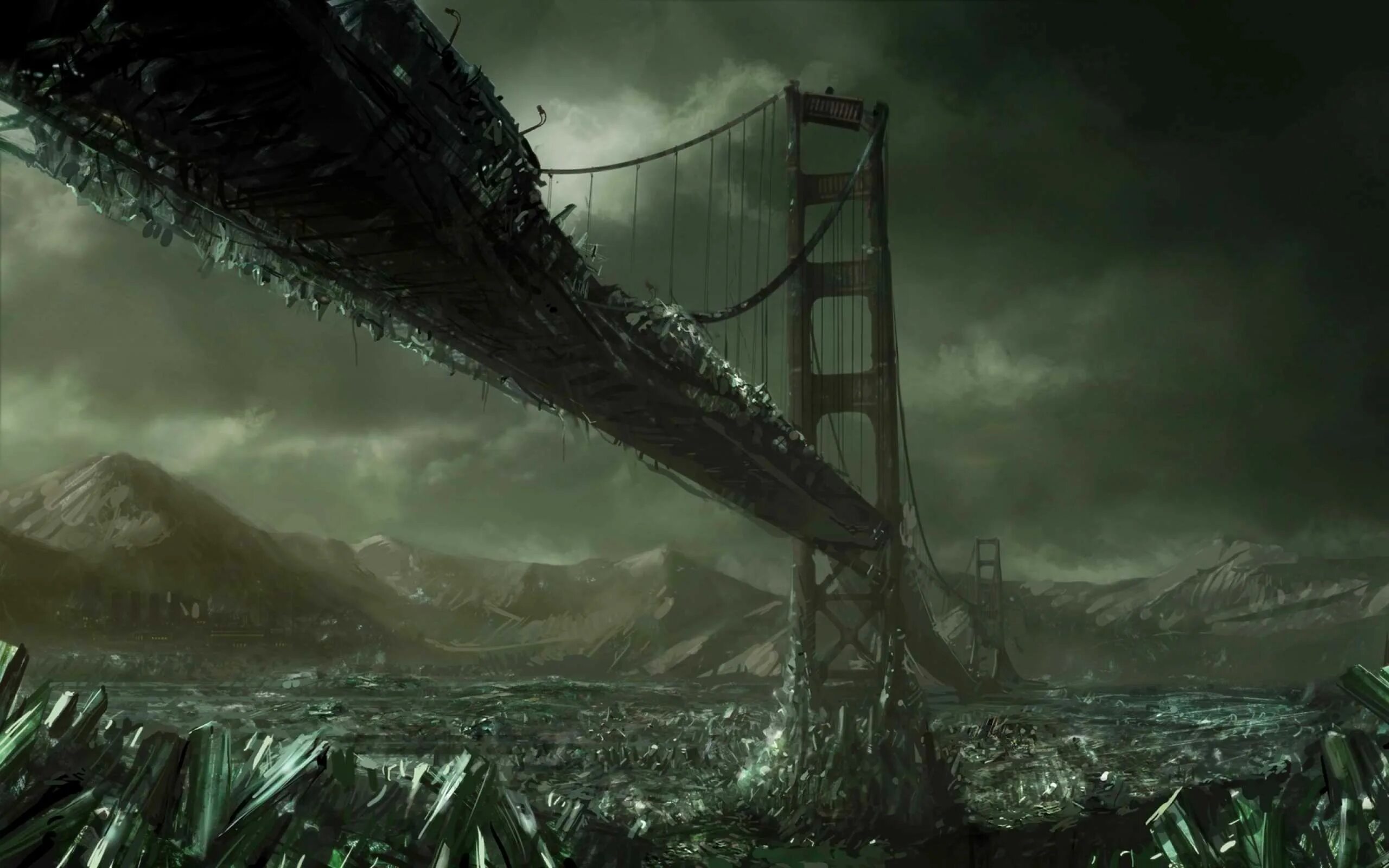 Bridge destroyed
