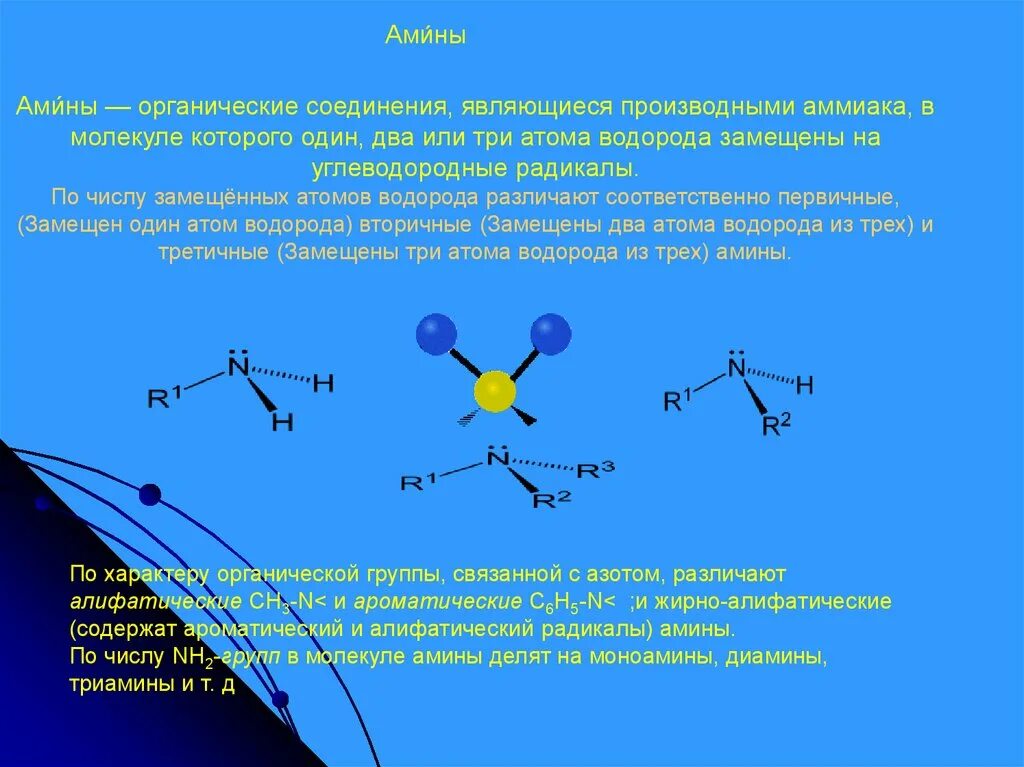 Соединение состоящее из 2 атомов. Циклические Амины. Амины производные аммиака в которых один два или три атома водорода. Амины это органические. Органические производные аммиака.