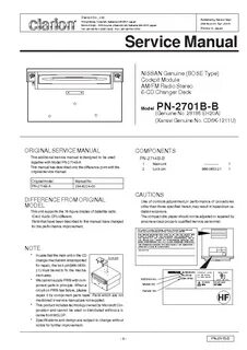 Nissan service manual